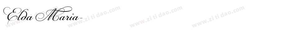 Elda Maria字体转换